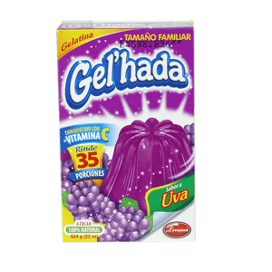 Gelatina Cajeta Gel Hada 624 G Uva