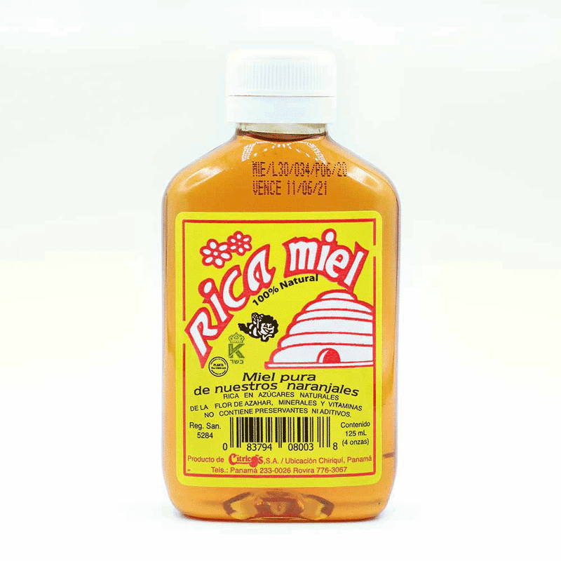 Miel-De-Abeja-Citrico-4-Oz-Botella