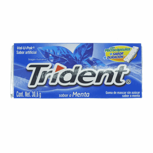 Chicle Sin Azúcar Menta Trident 31 gr