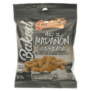 Snack Marañon Horneada Cashitas 70 G Sin Sal Y Sin Aceite