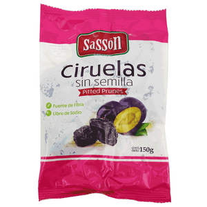 Frutas Secas Ciruelas Sin Semilla Sasson 150 G Bolsa