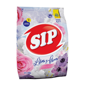 Detergente SIP Aroma Lila y Flores 3 kg