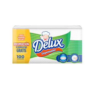 Servilleta Delux 100 UND Con Dispensador