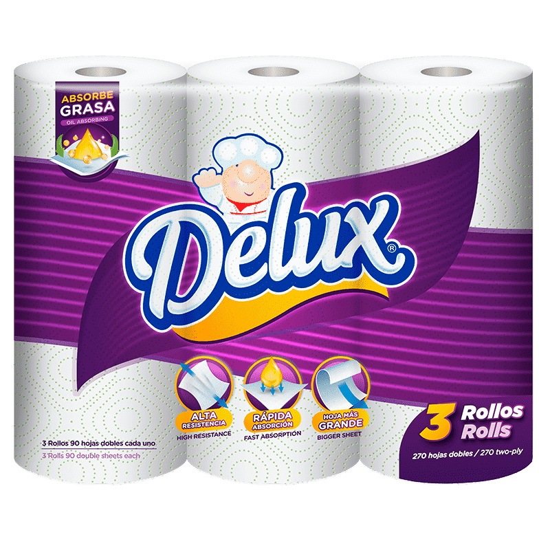 Papel-Toalla-Delux-3-Rollos-Absorbe-grasa-270-Hojas-Dobles