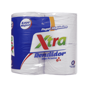 Papel Higiénico Super Xtra 4 UN 4000 Hoja Sencilla