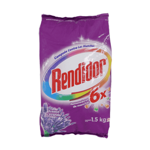 Detergente  Rendidor 1500 Gr en polvo Lavanda