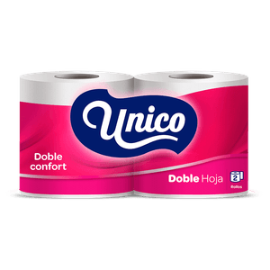 Papel Higiénico Unico 2 ROLLOS Doble Confort