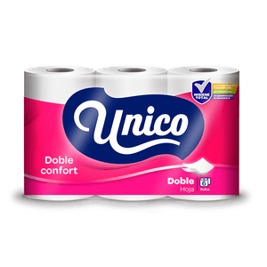 Papel Higiénico Unico 6 ROLLOS Doble Confort