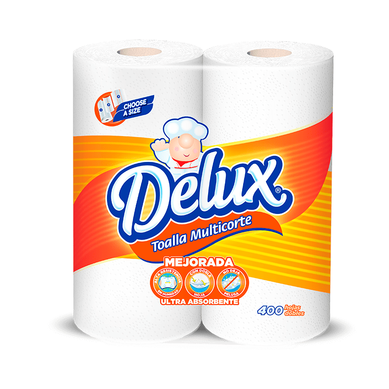 Papel-Toalla-Delux-2-Rollos-Multicorte-Blanco-400-Dobles-Hojas