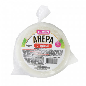 Arepa Original Mediana Rimith 5 Unidades 360 gr