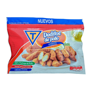 Deditos De Pollo Toledano 454 gr Apanados Congelados