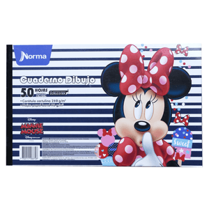Libreta Dibujo Mickey Minnie 8 1/2 X 13