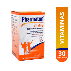 Vitaminas Pharmaton 30 Tabletas Con Extracto De Ginseng