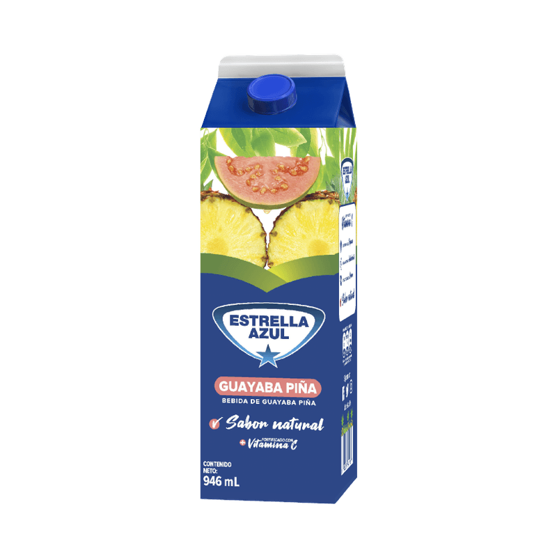 Frescura-Guayaba-Piña-Estrella-Azul-946-Ml-Carton