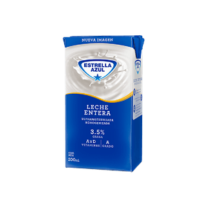 Leche Uht Estrella Azul 200 Ml Oro Entera