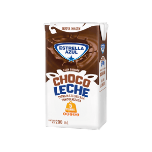 Bebida Uht Saborizada Estrella Azul 200 Ml Chocolate Y Leche