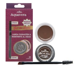 Gel De Cejas Aquavera Color Marron