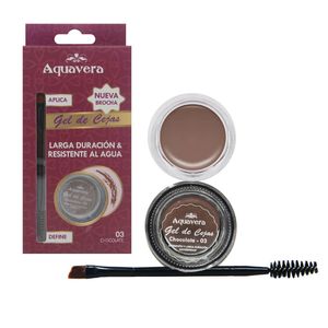 Gel De Cejas Aquavera Color Chocolate