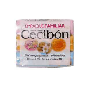 Jabón De Aseo Corporal En Barra Cecibon 110 gr Original 3 Pack