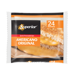 Queso Empacado Superior Amarillo Original 24 Rebanadas