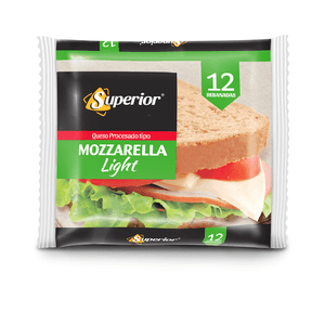 Queso Superior 227 gr Mozzarella Ligt 12 Rebanada