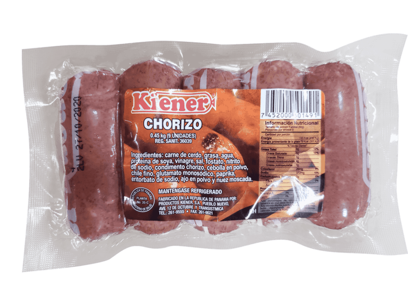 Chorizos-De-Puerco-Kiener-454-gr-En-Paquete