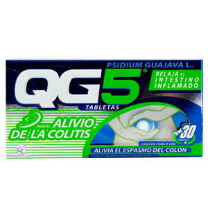 Tabletas Qg5 Alivio De La Colitis 30 Tabs