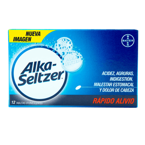 Alka Seltzer Bayer Cajita X 12 Tabletas