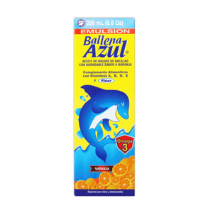 Emulsion Ballena Azul 200ml Naranja