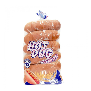 Pan De Hot Dog Delipan Jumbo 720 Gr