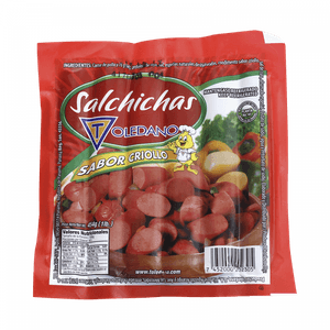 Salchicha Sabor Criollo Toledano 454 gr En Paquete