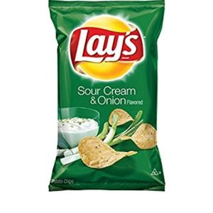 Papa Snack Sour Lays 1.0 Oz Cream & Onion