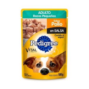 Alimento Humedo Perro Raza Pequeña Pedigree 100 gr Pouch De Pollo