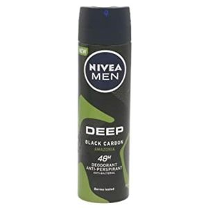 Desodorante En Aerosol Nivea 150 Ml Antitraspirante Deep Black Carbon Amazonia