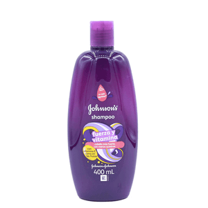 Shampoo de Bebé Johnson & Johnson 400 ML Shampo Con Brillo Fuerza y Vitamina JyJ