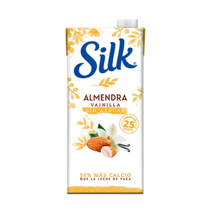 Leche de Almendra Silk sin azucar, sabor vainilla