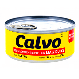 Atún en Trozos Calvo 142 GR Maíz Dulce