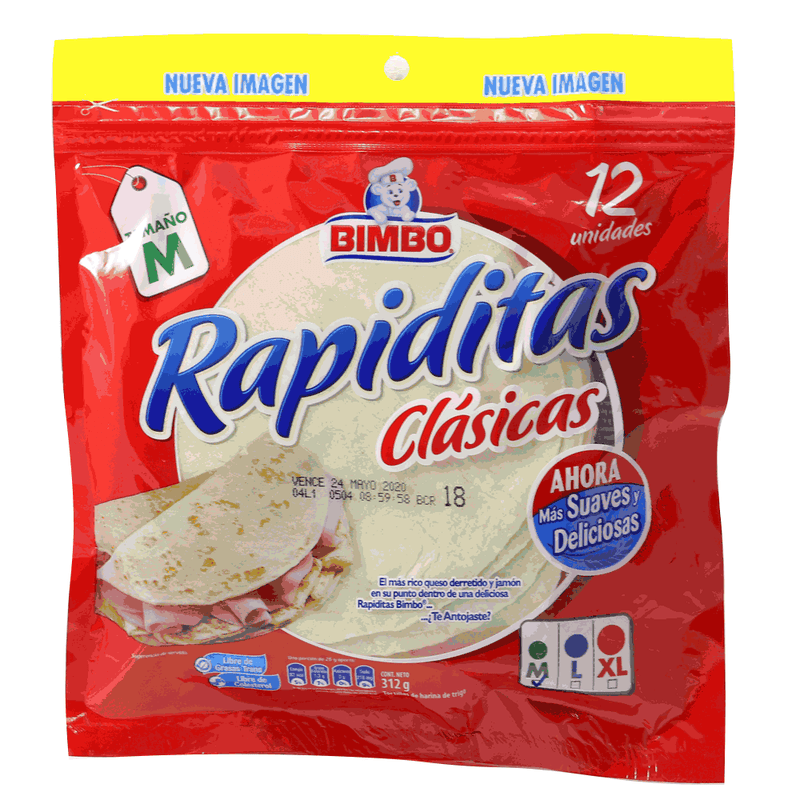 Rapiditas-Clasicas-12-UN-Bimbo-250-GR-Tamaño-M