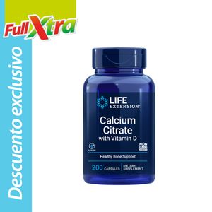 Life Extension Vitaminas Calcium Citrate W/Vit D 200Cap