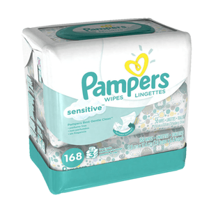 Toallitas Humedas Pampers 168 UND Sensitive Libre de Perfume