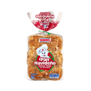 Dinner Rolls Navideño Bimbo 290 Gr Con Almendras