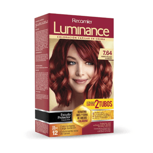 Coloración Capilar Luminance 253 ML 2 Tubo Rubio Rojizo Cobrizo 7.64