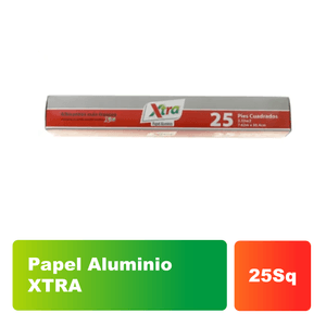 Papel Alumunio Super Xtra 25 PIES Aluminio