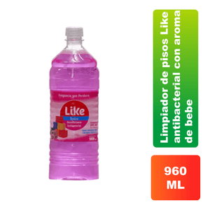 Limpiador de Pisos Like 960 ML Antibacterial Con Aroma de Bebé