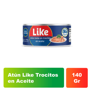 Trocitos De Atún Like 140 gr En Aceite