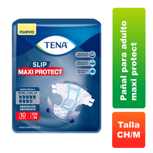 Protector Anatómico Tena 10 Und Slip Maxi Protect Talla M