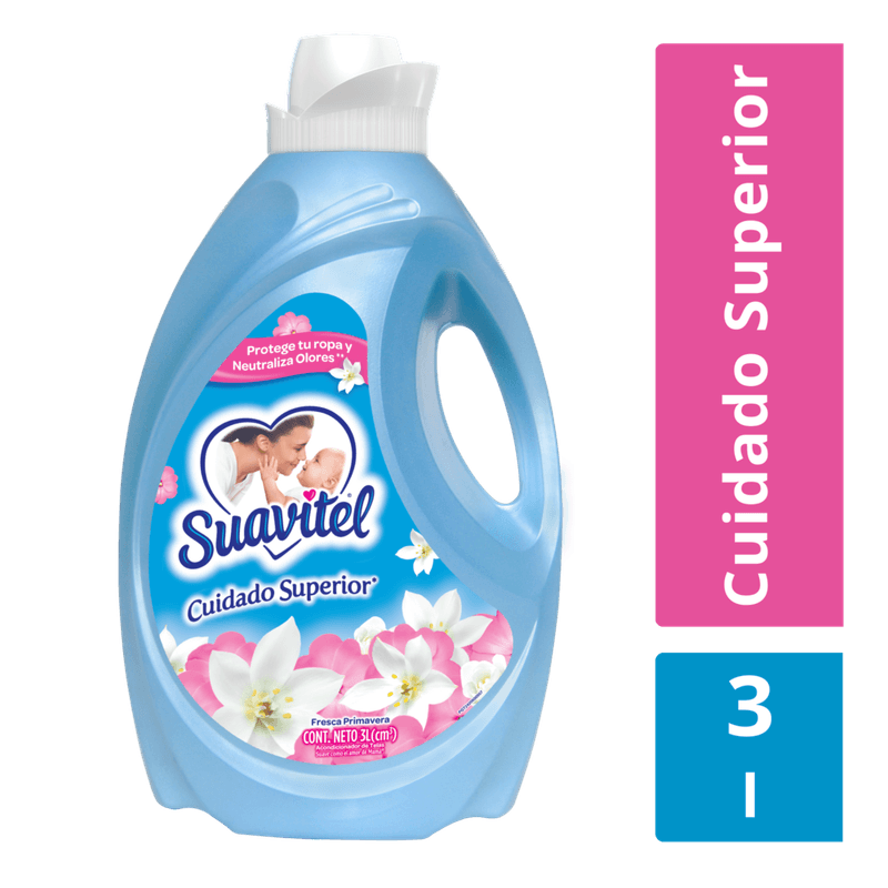 Suavizante-Suavitel-3000-Ml-En-Botella-Cuidado-Superior-Primaveral