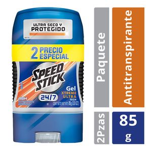 Desodorante En Gel Speed Stick 85 Gr Xtreme 2 Pack