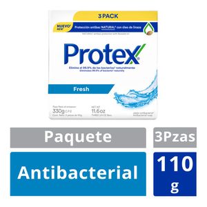 Jabón De Aseo Corporal En  Barra Protex 110 gr Fresh 3 Pack