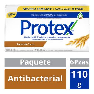 Jabón Corporal En Barra Protex 110 GR Avena 6 pack